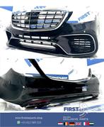 W222 S63 AMG VOORBUMPER + ACHTERBUMPER COMPLEET ZWART WIT GR, Utilisé, -, Arrière, -