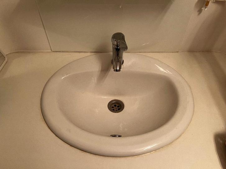 LAVABO céramique vasque encastrable NEUF, Bricolage & Construction, Sanitaire, Neuf, Lavabo, Enlèvement