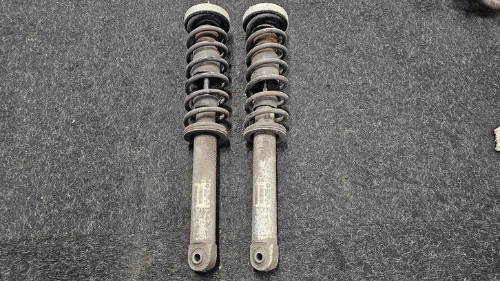 Schokdemper set veerpoot achterzijde BMW 5 serie E60 + LCi 3, Auto-onderdelen, Ophanging en Onderstel, BMW, Gebruikt, Ophalen of Verzenden