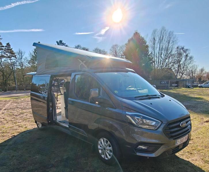 Ford transit Custom nugget plus 150pk, Caravanes & Camping, Camping-cars, Particulier, jusqu'à 4, Modèle Bus ou Fourgon aménagé