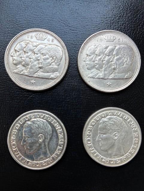 Munten, Postzegels en Munten, Munten | België, Setje, Zilver, Zilver, Ophalen of Verzenden