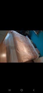 Twijfelaar bed met schuiven, Huis en Inrichting, Ophalen, Wit, Zo goed als nieuw, Twijfelaar