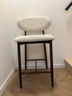 Furnihaus beige barkruk teddystof, Huis en Inrichting, Barkrukken, Ophalen, Met voetsteun, 60 tot 90 cm, Nieuw