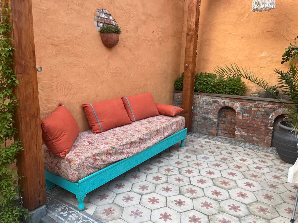 Banc de jardin marocain en sedari, Jardin & Terrasse, Enlèvement, Comme neuf