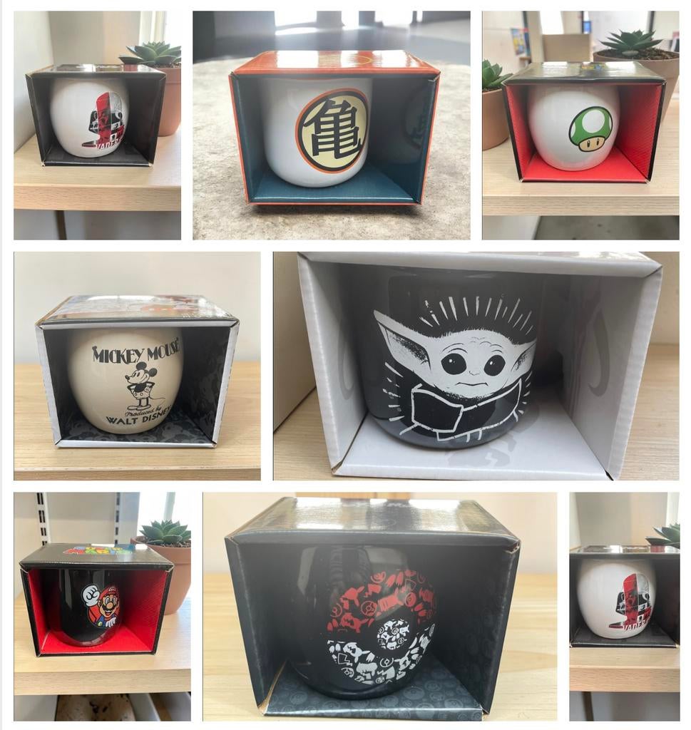Mugs officiels Disney Star Wars Pokemon Dragon Ball neufs, Ophalen of Verzenden, Nieuw