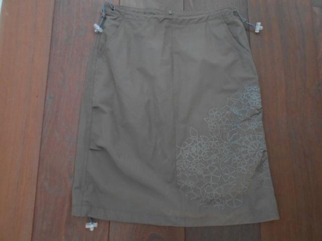 rok 2ndsky maat Small bruin met bloemenprint, Kleding | Dames, Rokken, Gedragen, Maat 36 (S), Bruin, Onder de knie, Ophalen of Verzenden