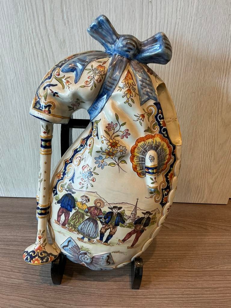 Antiek faience mont-dore doedelzak ca 1895, Ophalen of Verzenden