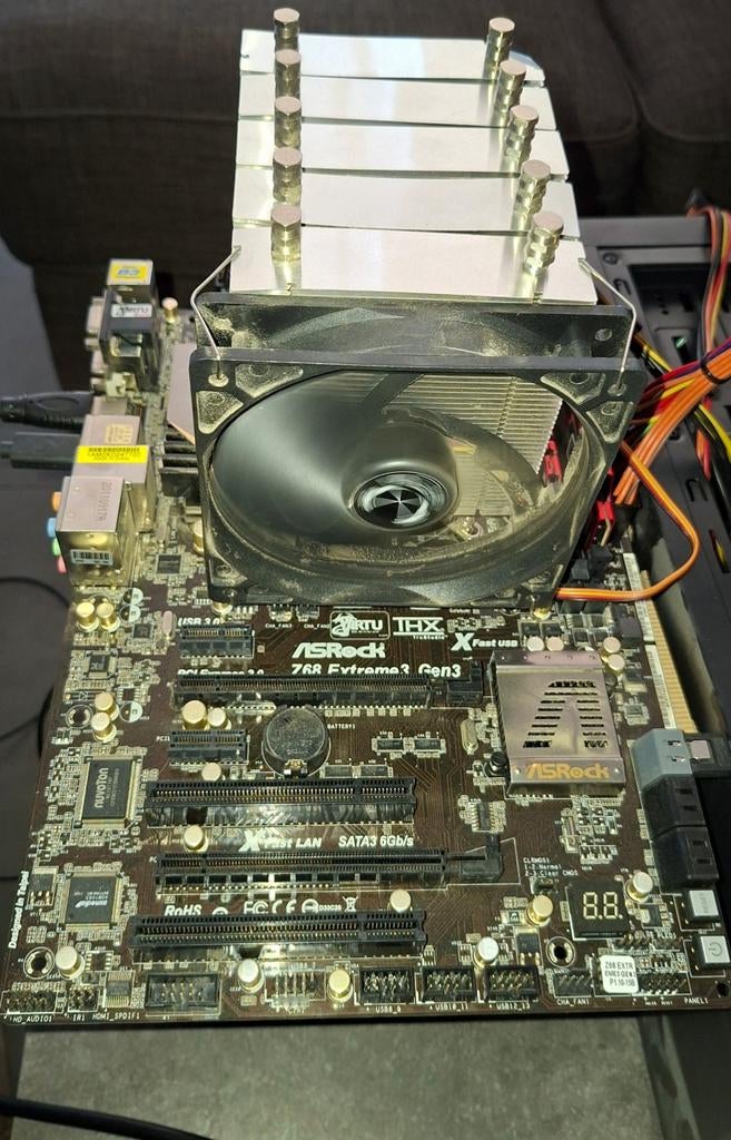 Moederbord + CPU en cooler + RAM, Ophalen, Gebruikt, DDR3, ATX