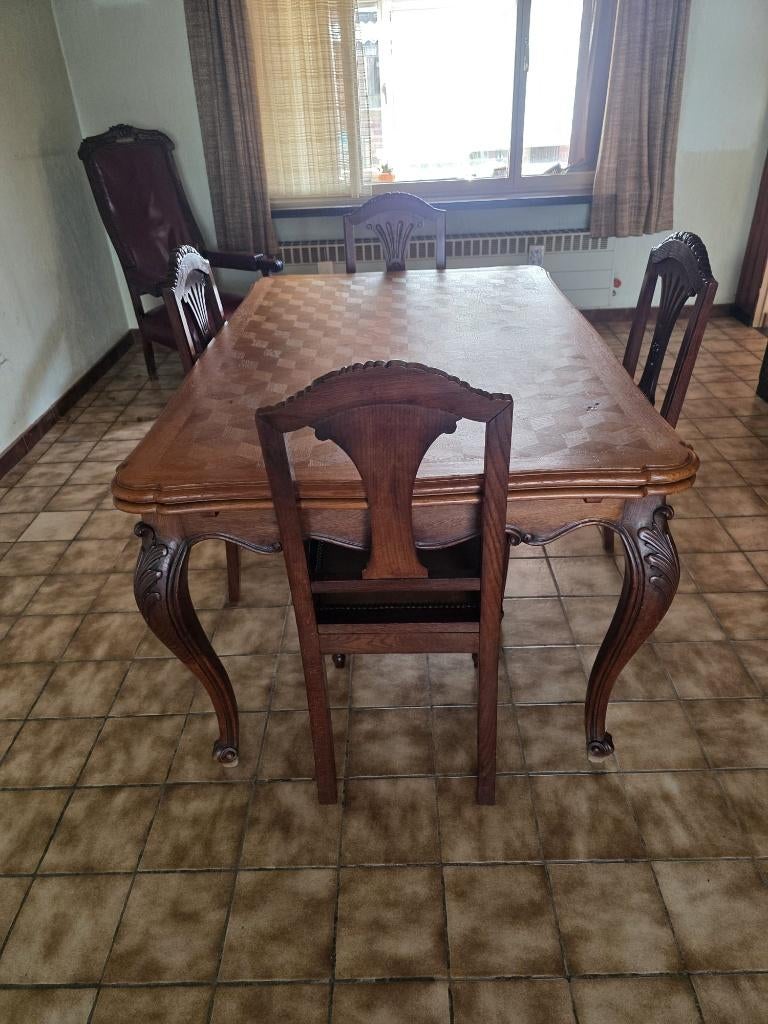 Tafel en stoelen, Huis en Inrichting, Tafels | Eettafels, Ophalen, Gebruikt