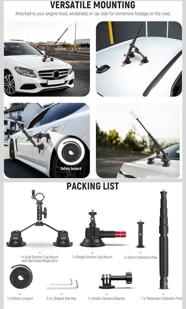 Support caméra pour voiture, Auto diversen, Auto-accessoires, Zo goed als nieuw, Ophalen of Verzenden