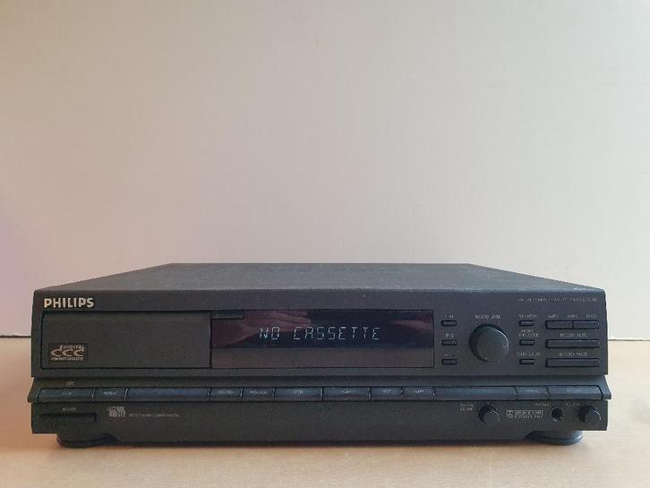 Philips Digital Compact Cassette Player DCC 300 defect, TV, Hi-fi & Vidéo, Decks cassettes, Philips, Enlèvement ou Envoi