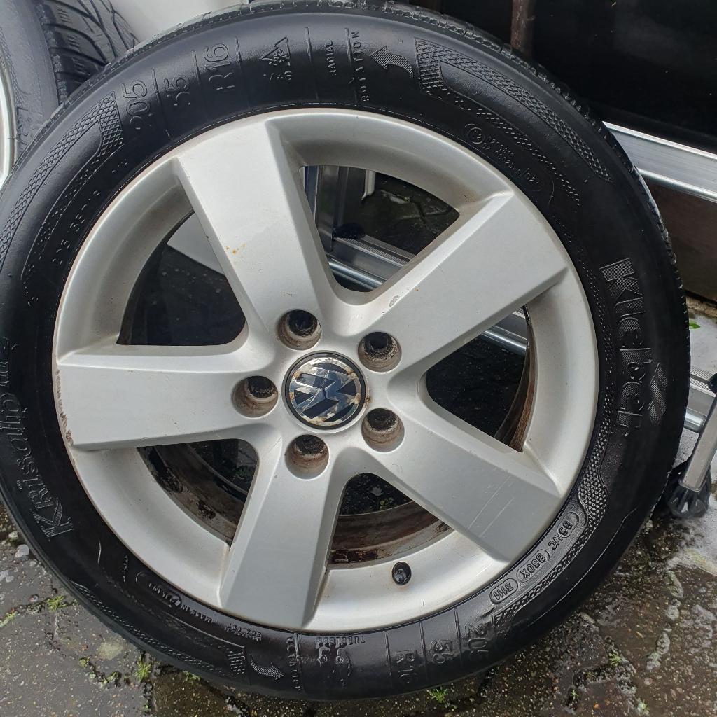 4 Jantes VW, Ophalen, Gebruikt, Velg(en), 16 inch