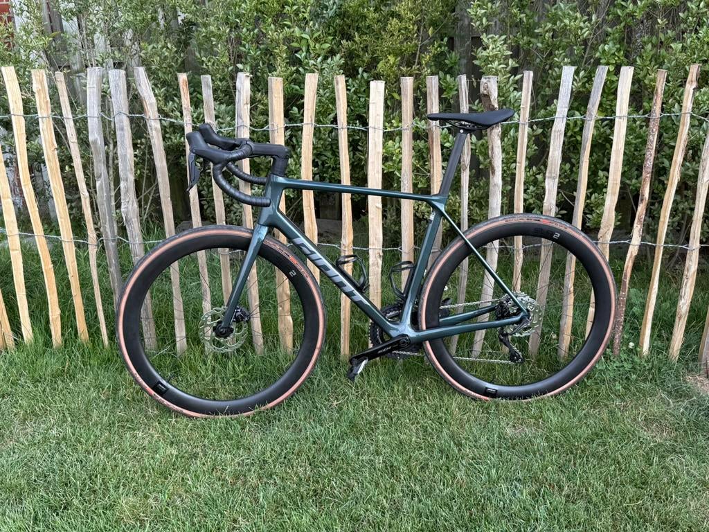 Giant TCR Advanced en parfait état - roues en carbone - vert, Enlèvement ou Envoi, Comme neuf