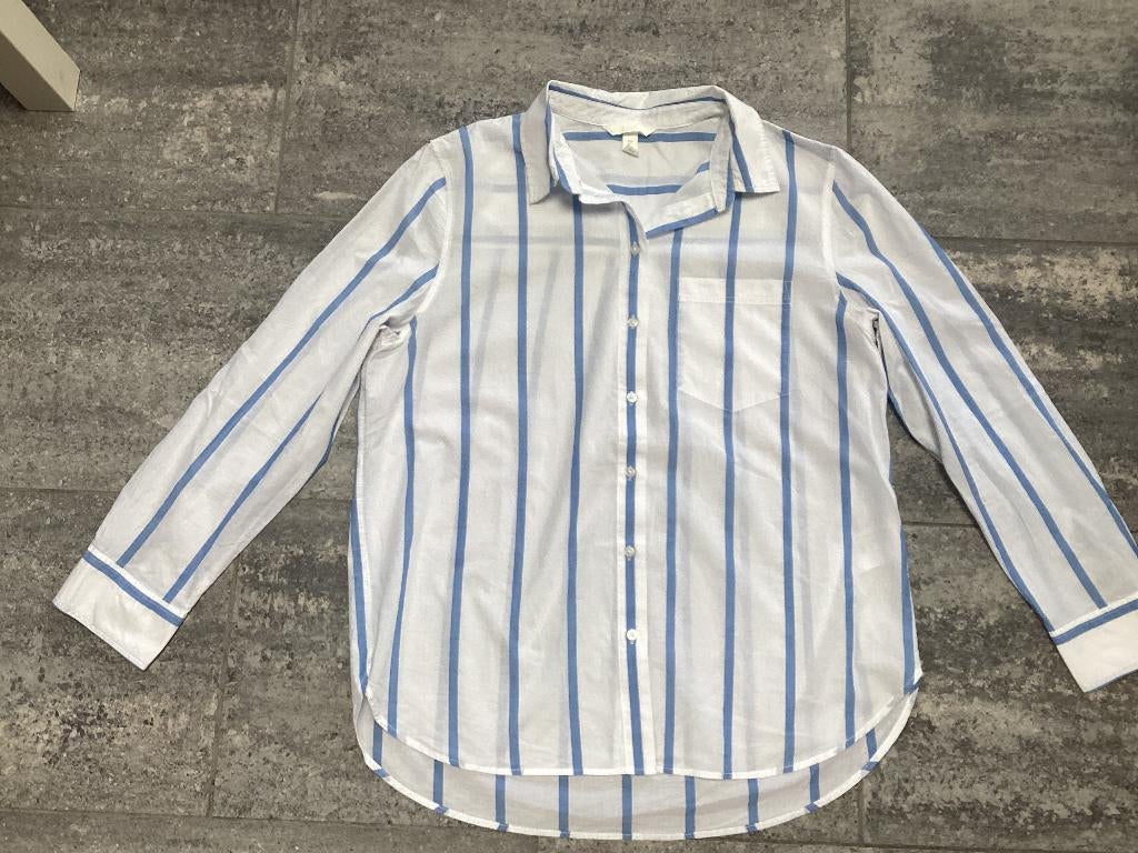 Hemd/ blouse H&M L/XL, Kleding | Dames, Blouses en Tunieken, H&M, Wit, Maat 42/44 (L), Ophalen of Verzenden