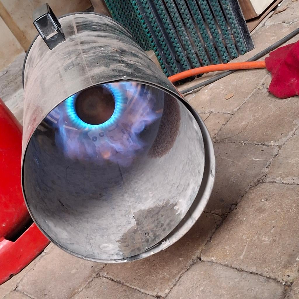 Réchauffeur à air chaud, pistolet à air chaud - au gaz, Enlèvement ou Envoi, Utilisé, Gaz