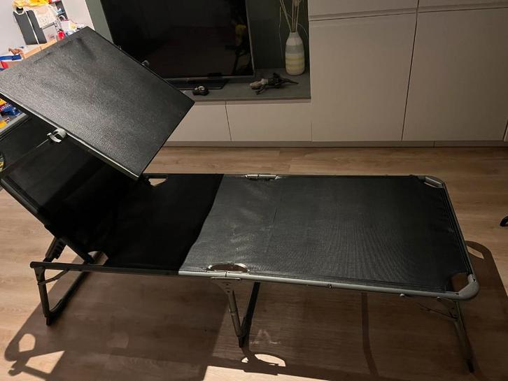 2 ligbedden tuin, Tuin en Terras, Ligbedden, Gebruikt, Inklapbaar, Verstelbaar, Ophalen