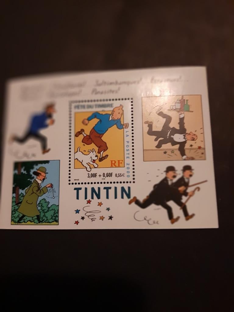 Kuifje postzegelblokje **, Verzenden