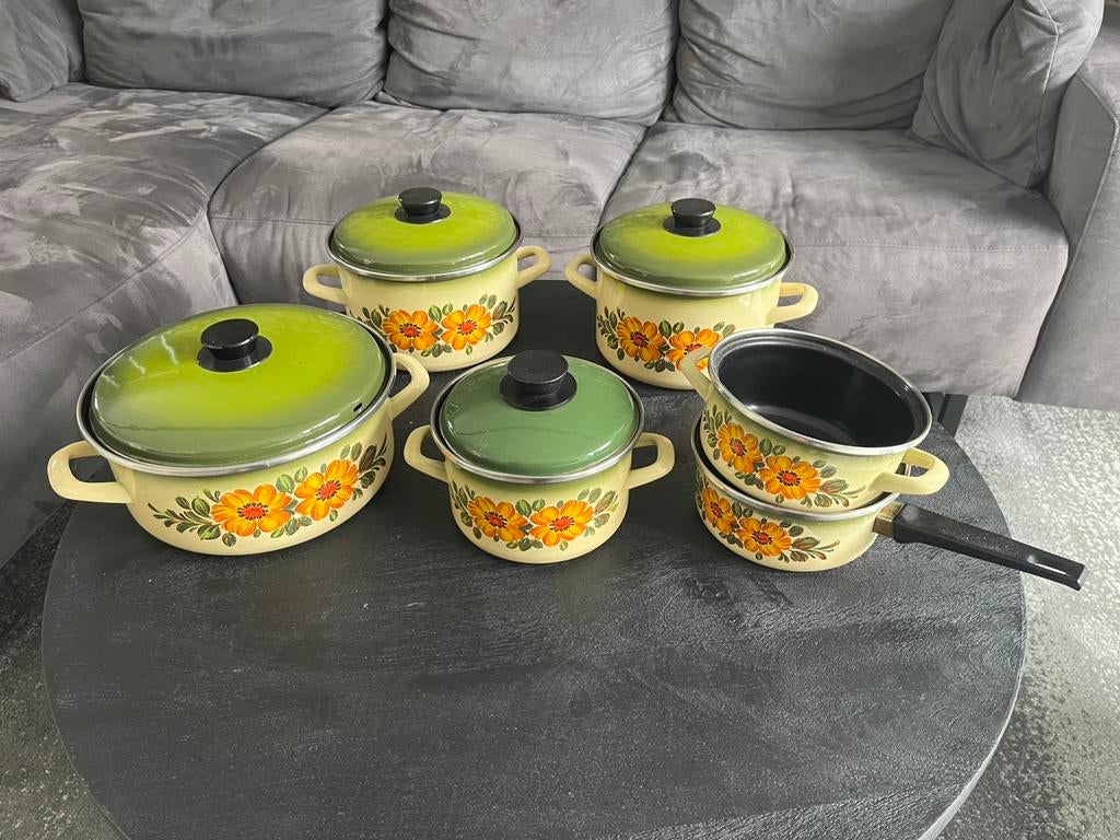 Vintage 70’s kookpotten set, Ophalen