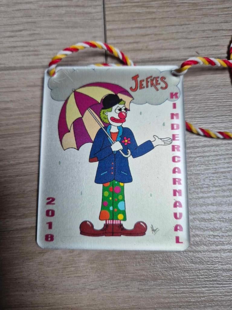 Carnaval Aalst medaille De jefkes van sint - anna 2018, Ophalen of Verzenden