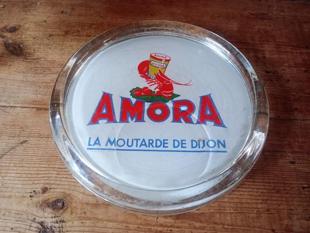 Ancien ramasse monnaies Moutarde Amora, Enlèvement ou Envoi, Utilisé, Ustensile