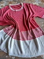 Roze wit gebreide bloes m48/50 Damart, Kleding | Dames, Verzenden, Wit, Maat 46/48 (XL) of groter, Zo goed als nieuw