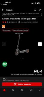 Trottinettes électrique xiaomi 5 scooter max, Vélos & Vélomoteurs, Enlèvement, Comme neuf