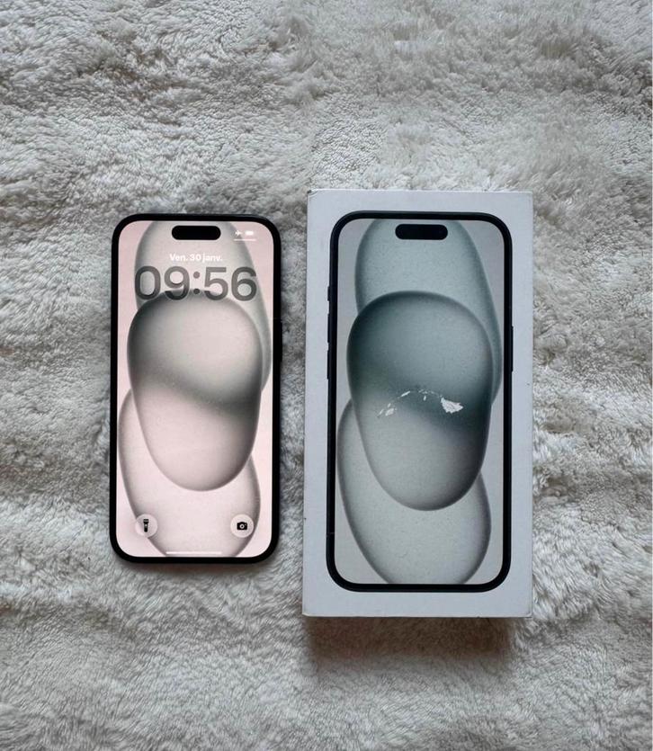 Superbe iPhone 15 128GB noir aucune griffe ni rayures neuf, Télécoms, Téléphonie mobile | Apple iPhone, 128 GB, iPhone 15, Enlèvement
