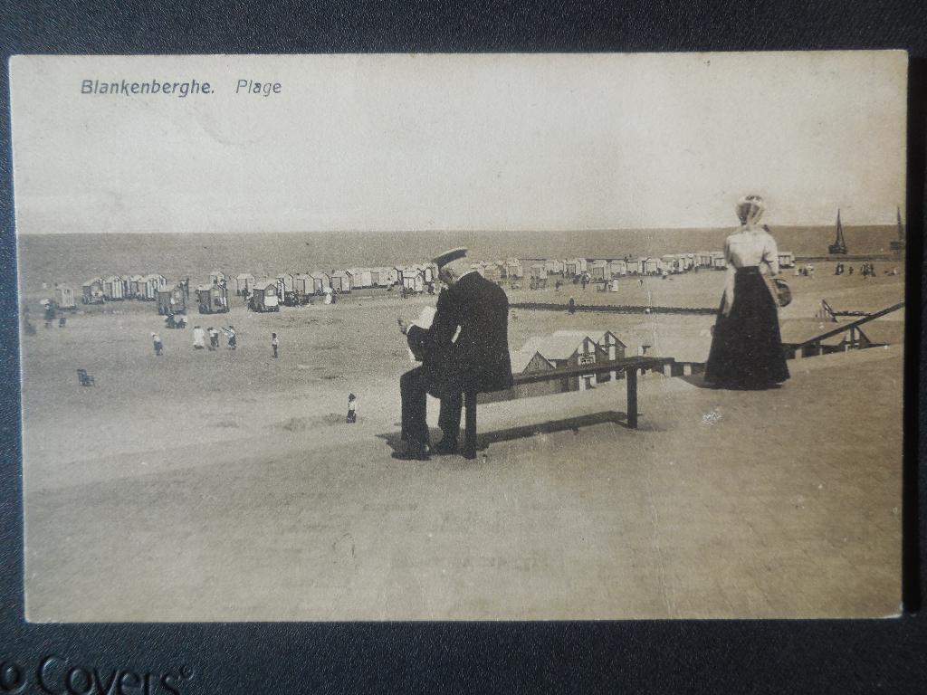 postkaart Blankenberge Plage, Verzenden, Voor 1920, Gelopen, West-Vlaanderen