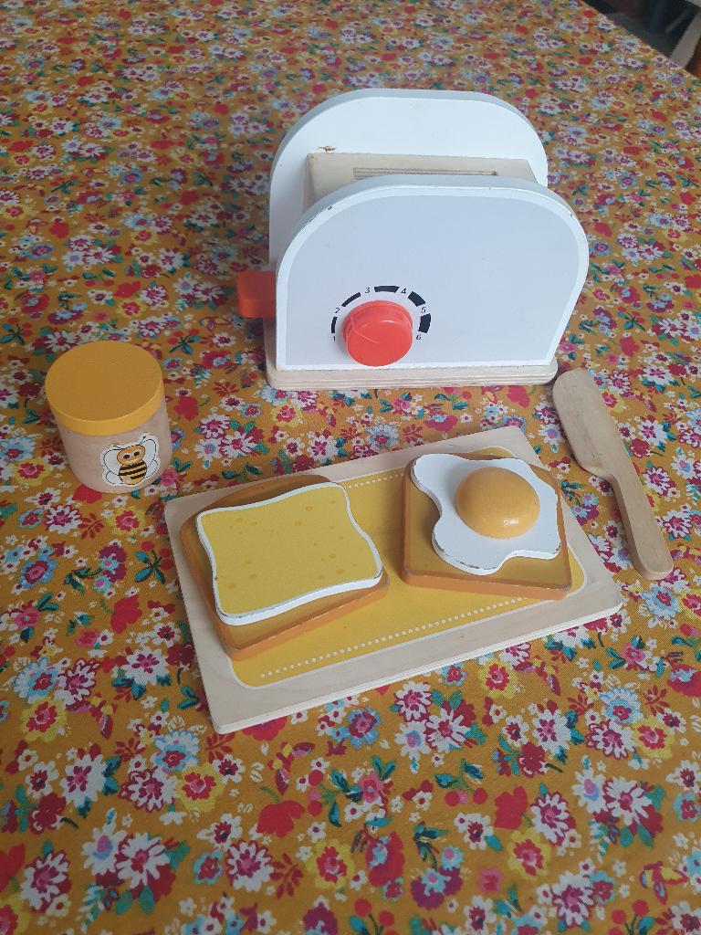 Speelgoed houten broodrooster, Ophalen of Verzenden, Gebruikt, Hout, Speelkeuken