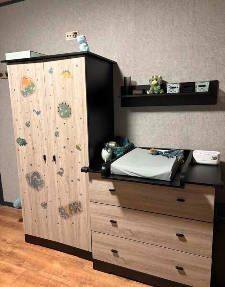 Chambre de bébé complète avec accessoires !, Enfants & Bébés, Chambre d'enfant | Commodes & Armoires, Comme neuf, Commode, Enlèvement