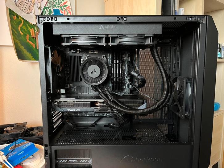 Krachtige gaming-pc in volledig zwart ️ (1440p, 4k), Computers en Software, Desktop Pc's, Nieuw, 4 Ghz of meer, SSD, 32 GB, Met videokaart