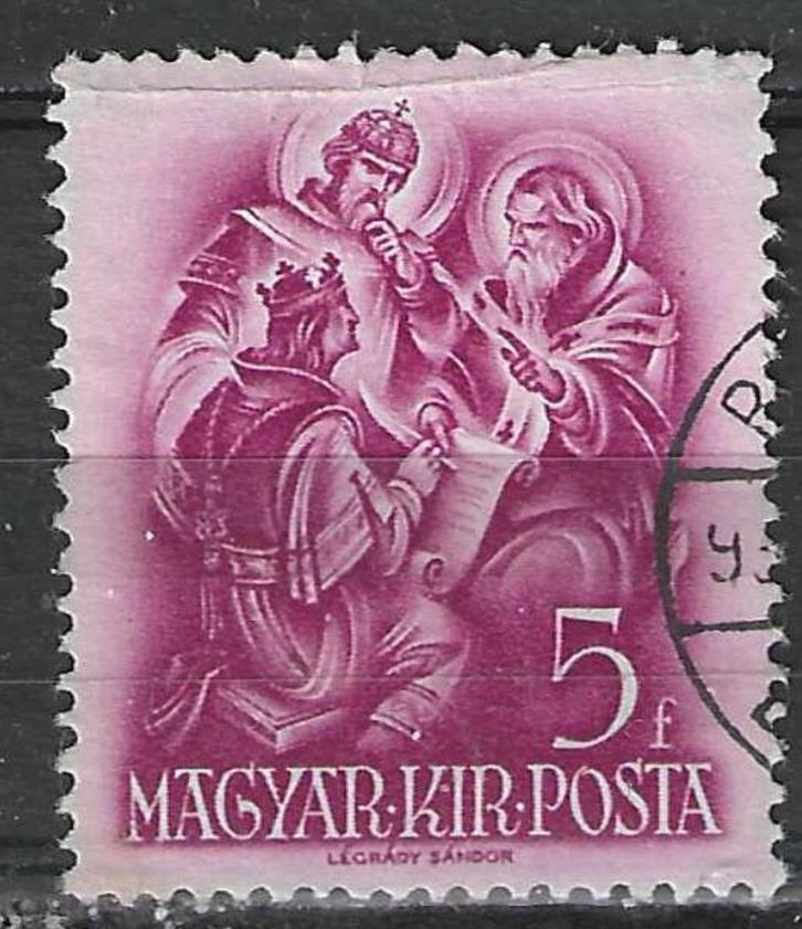 Hongarije 1938 - Yvert 493 - Stefanus I - 5 fi. (ST), Postzegels en Munten, Postzegels | Europa | Hongarije, Verzenden