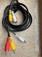 3x cinch audio-videokabel, 210 cm lang, Ophalen of Verzenden, Zo goed als nieuw, 2 tot 5 meter, Componentkabel