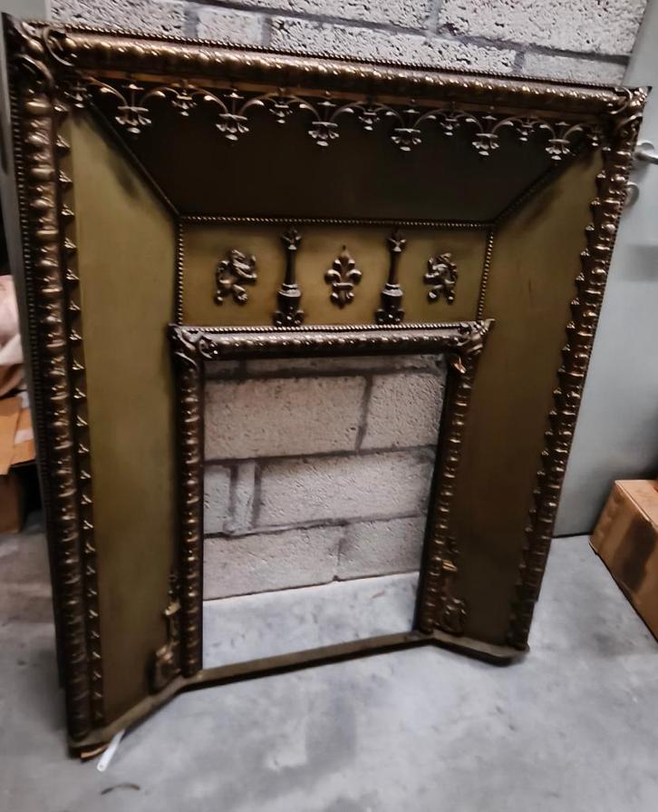 Manteau de cheminée en métal, Huis en Inrichting, Haarden, Zo goed als nieuw, Overige soorten, Ophalen