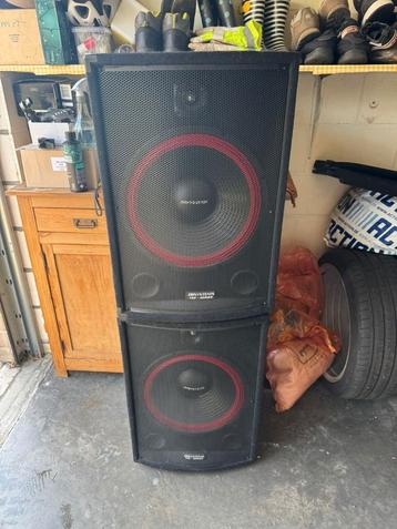 Stevige dj boxen woofer set te koop 2 stuks! P.o.t.k, Enlèvement