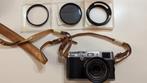 FujiFilm FinePix X100 + leather case + lenzen, Moins de 4 fois, 12 Mégapixel, Comme neuf, Enlèvement