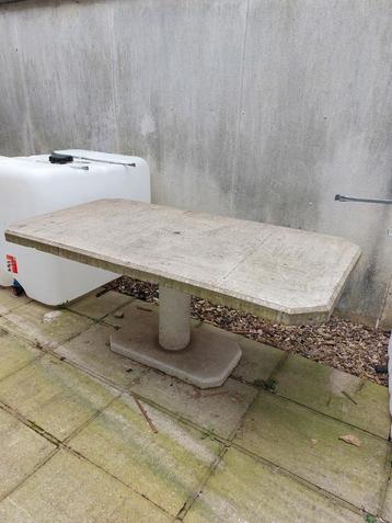 Tuintafel beton 95x180cm, Tuin en Terras, Ophalen, Gebruikt, Rechthoekig