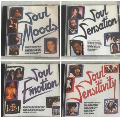 4 cd’s soul: Moods, Sensation, Emotion en Sensitivity, Cd's en Dvd's, Cd's | Verzamelalbums, Gebruikt, R&B en Soul, Ophalen of Verzenden