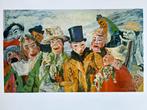 James ENSOR - De Intrige - Orig. poster - 65 x 50 cm - KSMKA, Antiek en Kunst, Ophalen of Verzenden