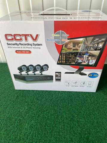 Nieuwe cctv beveiliging camera set met 4 of 8 camera’s beschikbaar voor biedingen