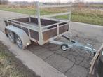 Dubbelas aanhangwagen L2,58 B1,32 750kg tip top in orde, Auto diversen, Aanhangers en Bagagewagens, Ophalen, Gebruikt