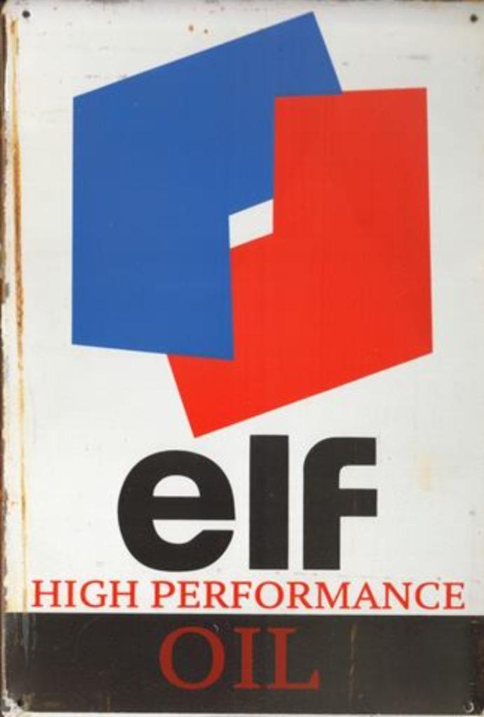 Metalen rusty-old vintage look wandplaat / wandbord Elf, Verzamelen, Merken en Reclamevoorwerpen, Nieuw, Reclamebord, Ophalen of Verzenden