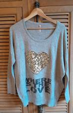 Prachtige trui met pailletten hart large., Kleding | Dames, Gelegenheidskleding, Sweetie., Ophalen of Verzenden, Maat 42/44 (L)