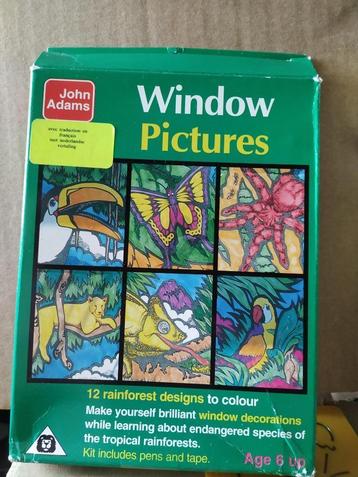 knutselset window pictures kleuren en aan het raam plakken beschikbaar voor biedingen