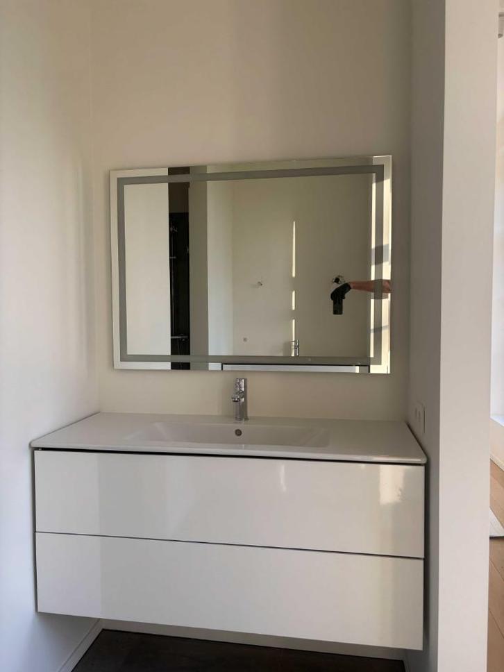 Lavabomeubel Duravit wit 123cm, Doe-het-zelf en Bouw, Sanitair, Zo goed als nieuw, Wastafel, Ophalen