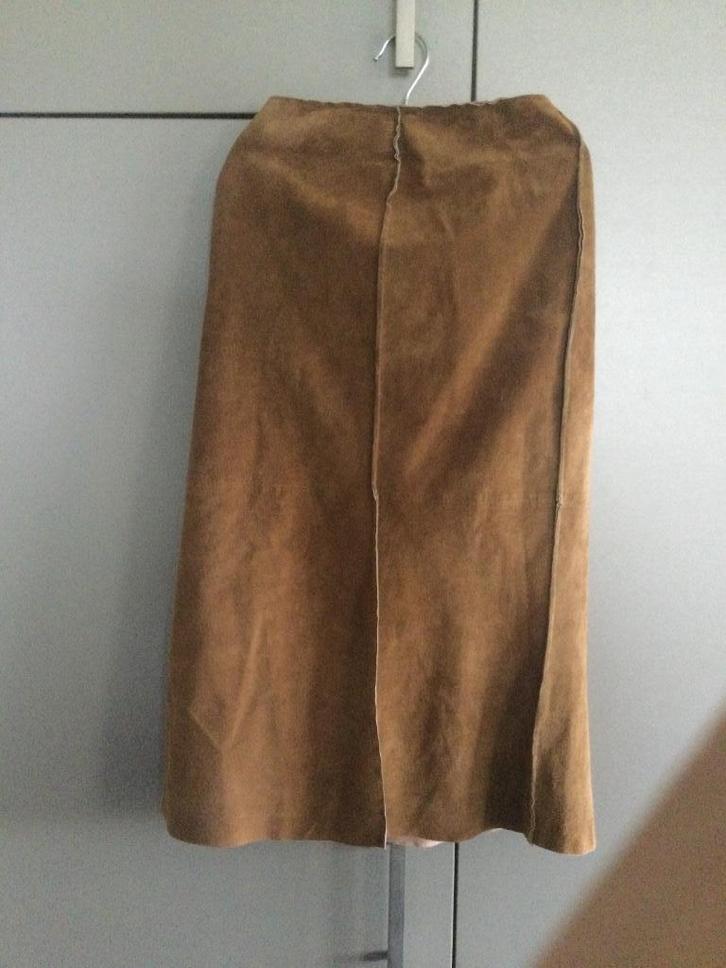Rok Arturo Daim Camelkleurig met zijrits, Kleding | Dames, Rokken, Gedragen, Maat 38/40 (M), Ophalen