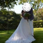 Trouwkleed smal, Kleding | Dames, Ophalen, Zo goed als nieuw, Wit, Trouwjurk