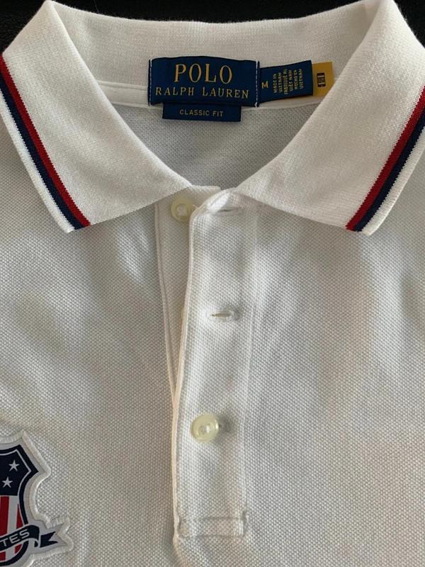 Polo Ralph Lauren - polo t-shirt USA, Kleding | Heren, Polo's, Nieuw, Maat 48/50 (M), Wit, Ophalen of Verzenden