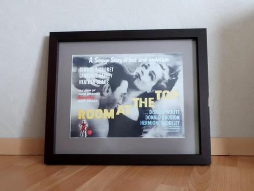 Kader met filmposter Room at the Top, Huis en Inrichting, Woonaccessoires | Lijsten, Gebruikt, Minder dan 50 cm, 50 tot 75 cm