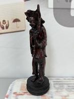 1980 Aziatisch Balinese visser gesneden uit Coromandelhout, Antiek en Kunst, Ophalen of Verzenden